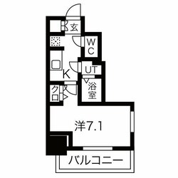 ディアレイシャス金山の物件間取画像